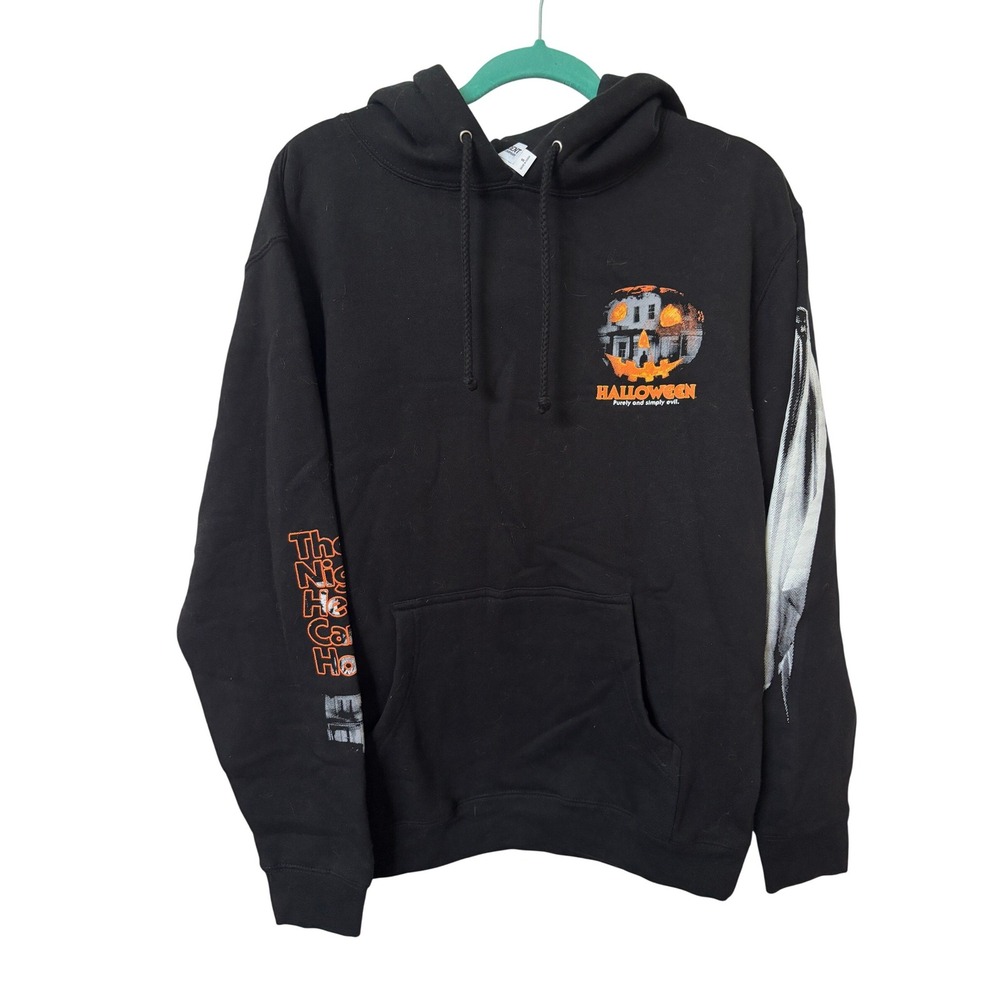 Independent Halloween Movie Michael Myers Graphic Hoodie Black‎ Mens Small
